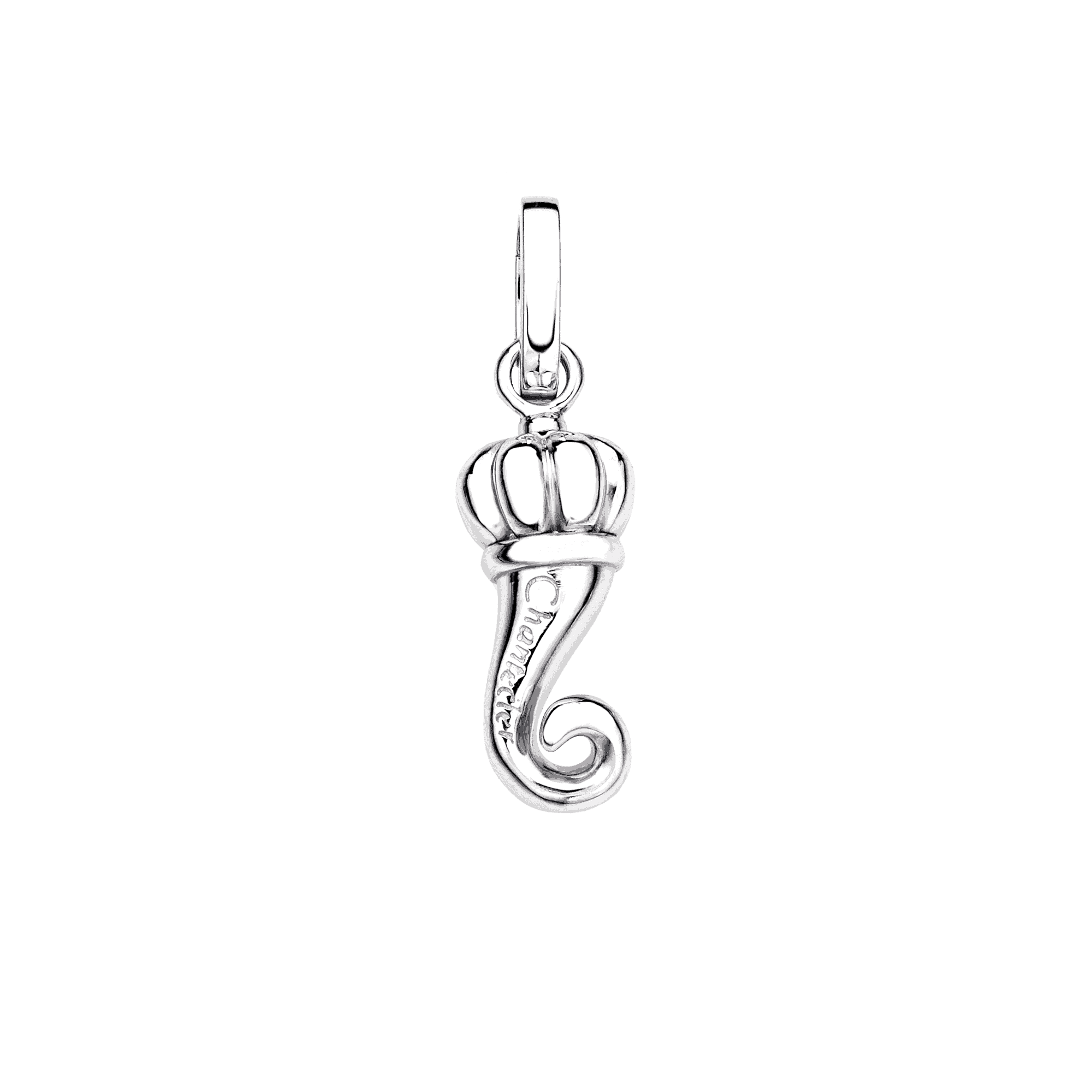 Chantecler Corno portafortuna Medio Argento lucky charm discount sconto