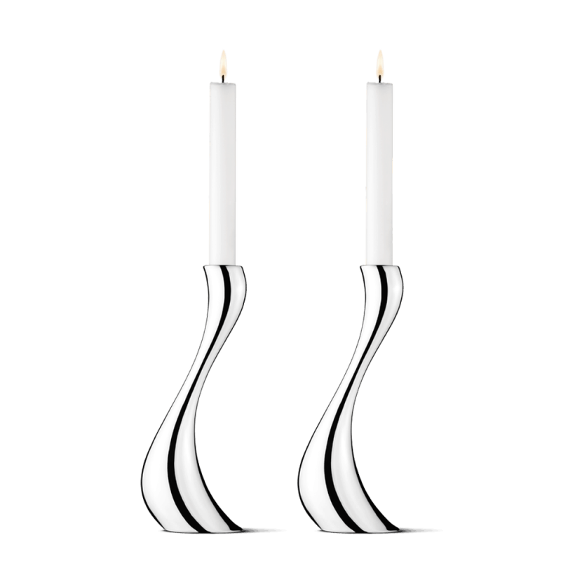 Candelabri Cobra set 2 pezzi Georg Jensen