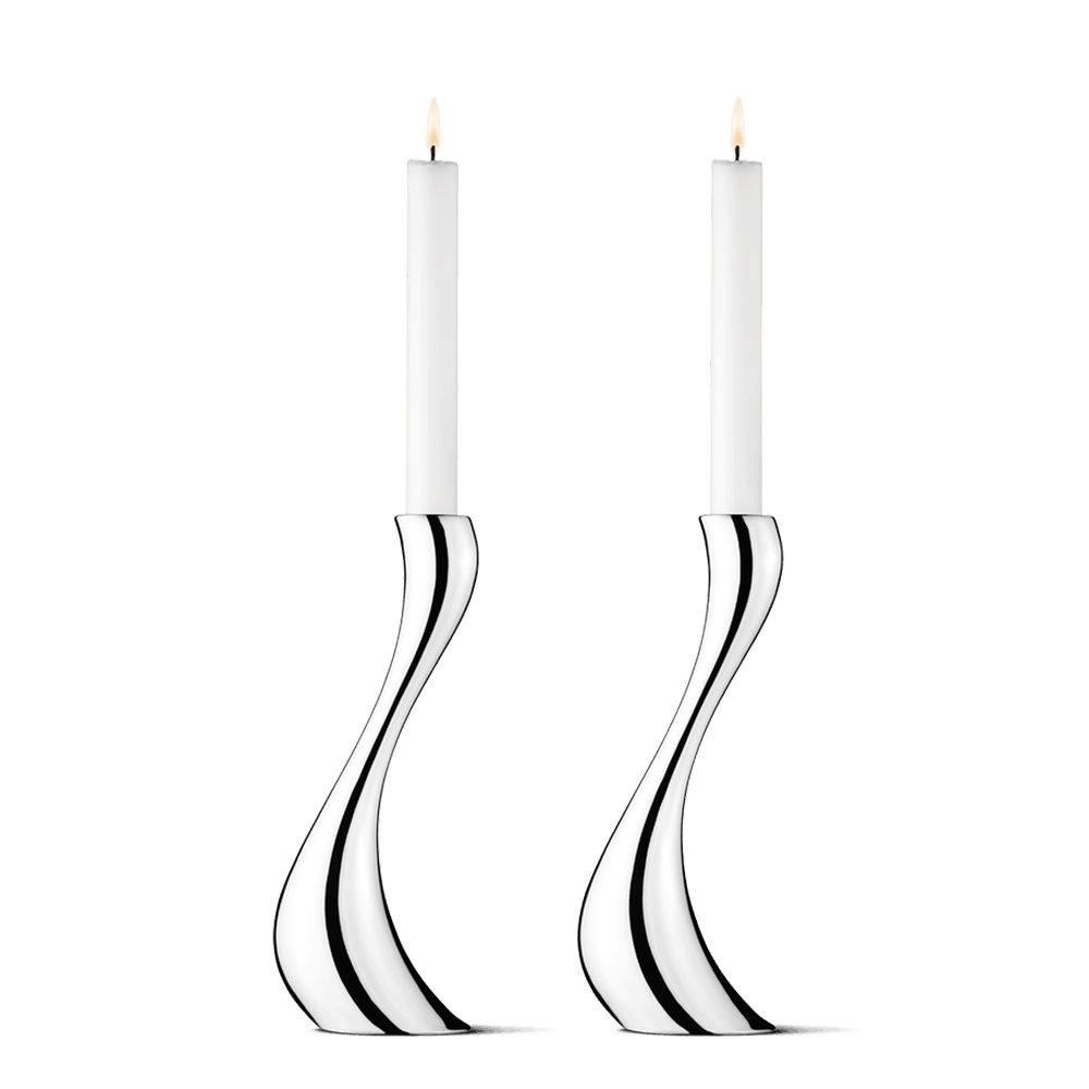 Candelabri Cobra set 2 pezzi Georg Jensen