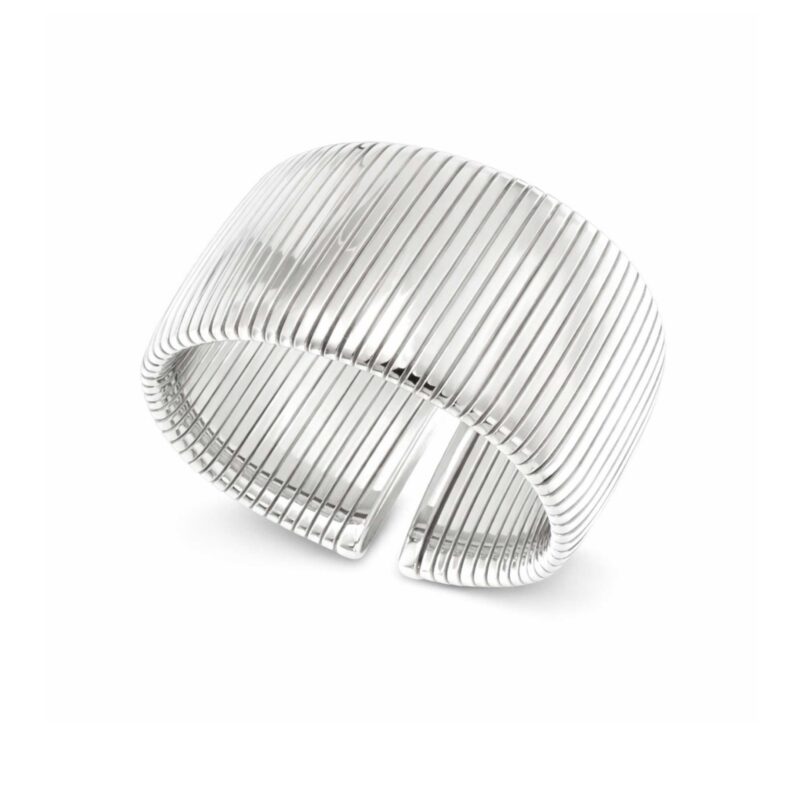 Bracciale Tubogas argento fascia grande