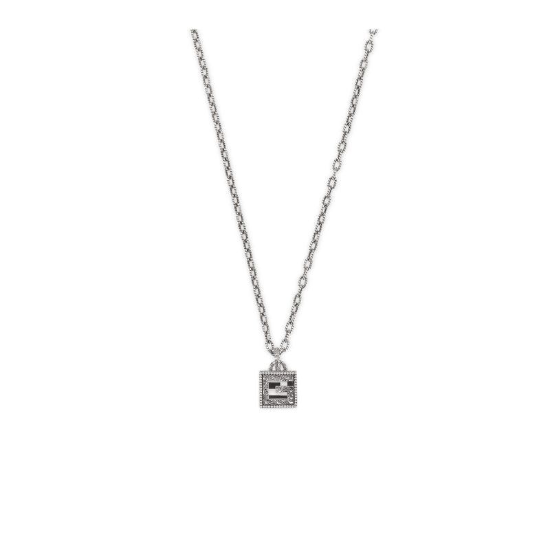 Collana con cubo G Quadro in argento