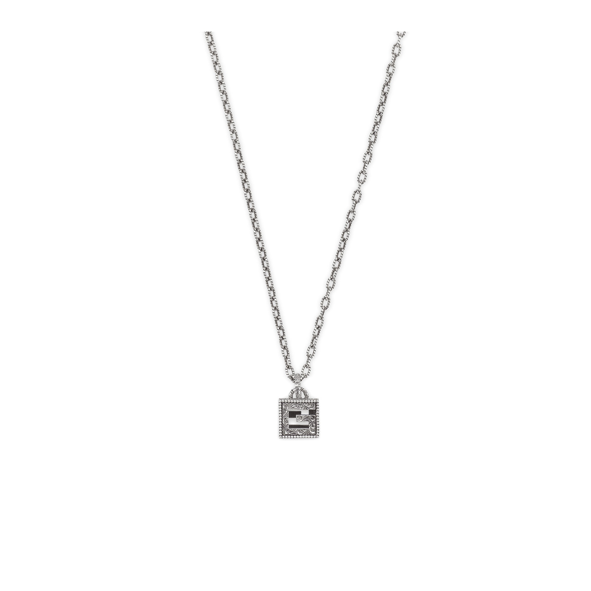 Collana con cubo G Quadro in argento