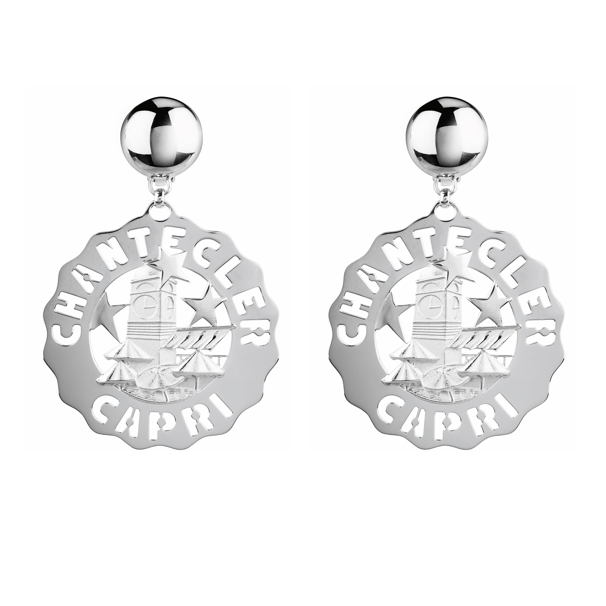 Orecchini piazzetta grandi Chantecler