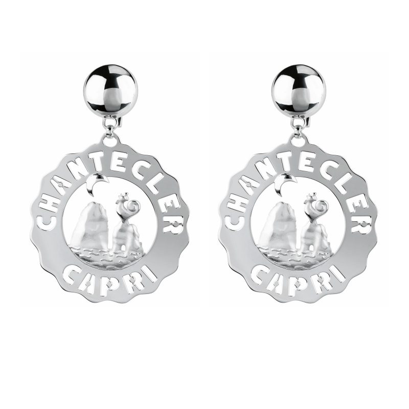 Orecchini faraglioni grandi in argento Chantecler