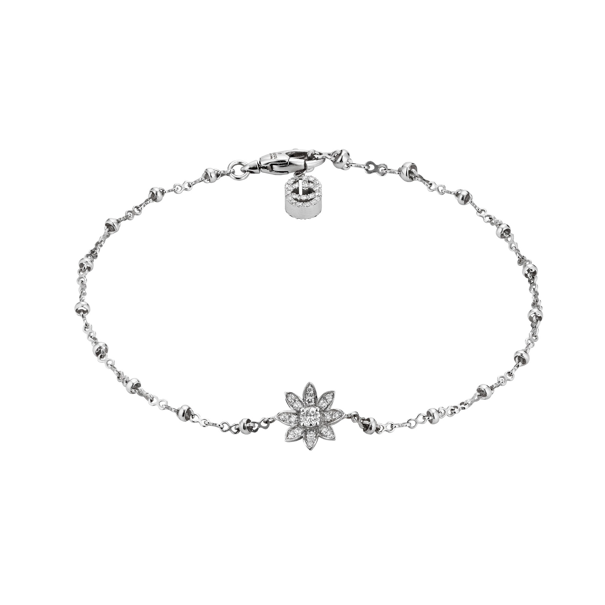 Gucci Flower bracelet with diamonds
