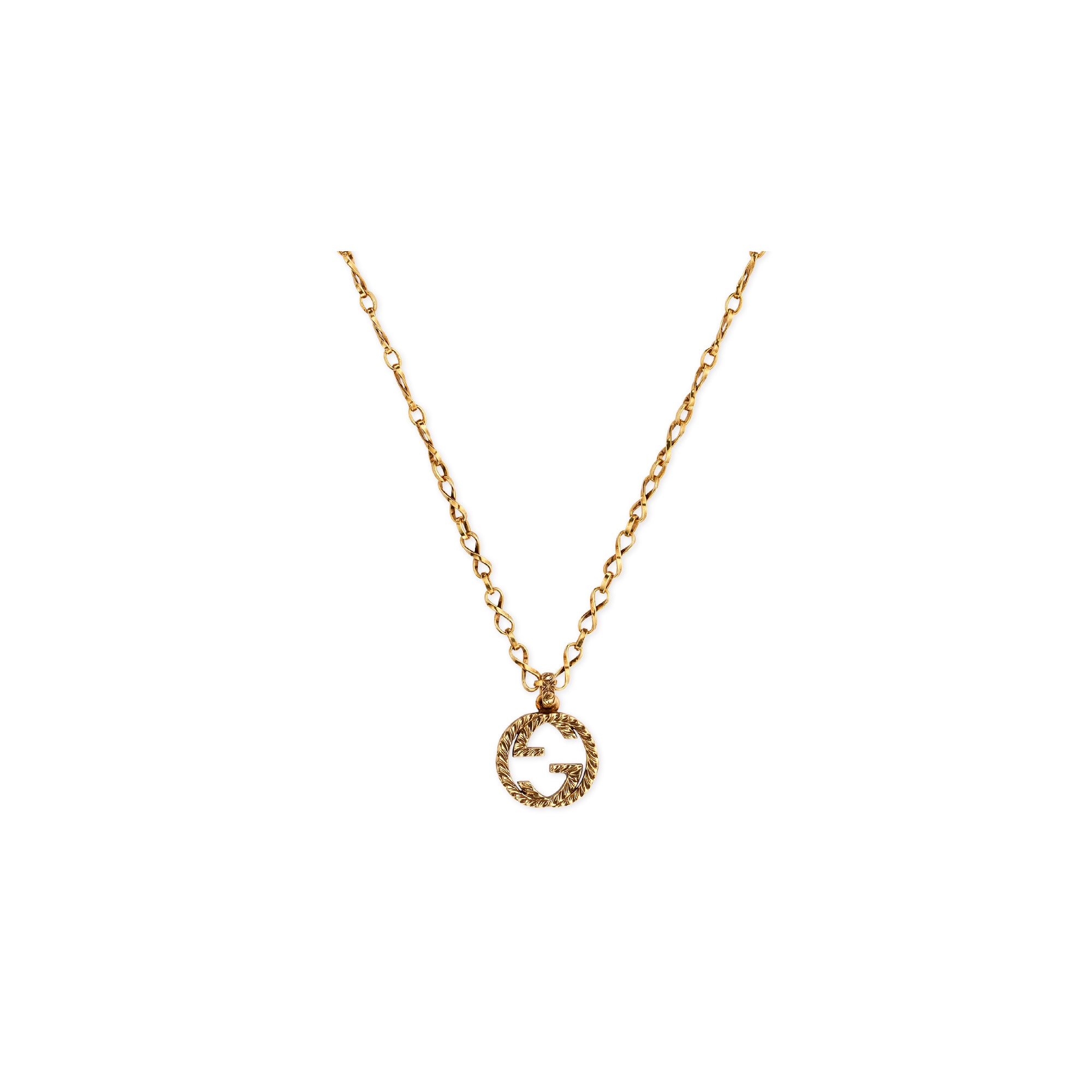 GUCCI Yellow gold necklace with Interlocking G COLLANA DISCOUNT SCONTO