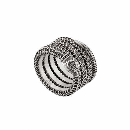 Gucci Garden silver snake wrap ring anello serpente argento discount sconto