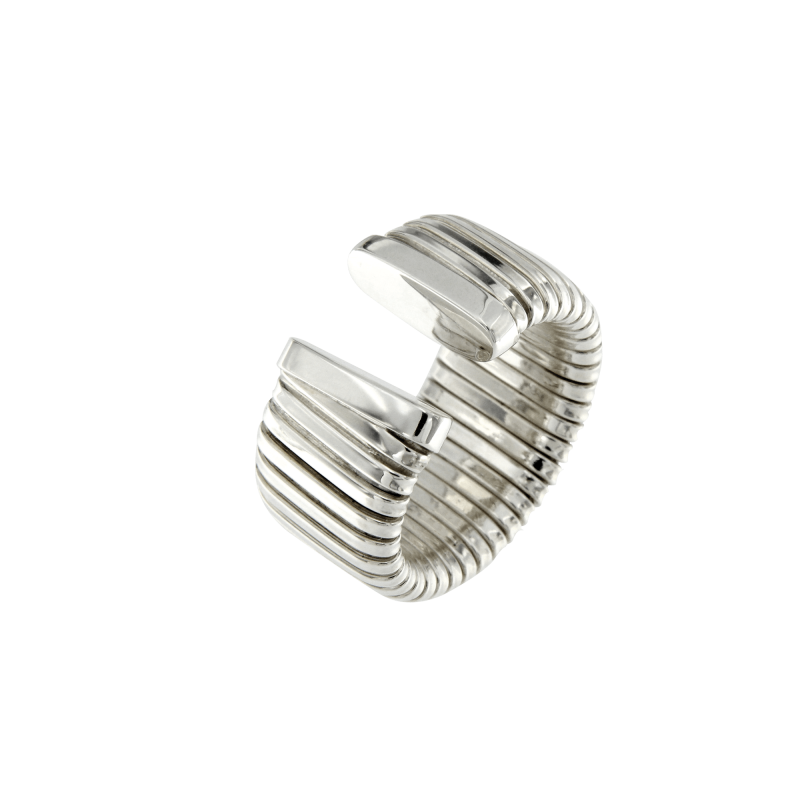 Anello tubogas in argento