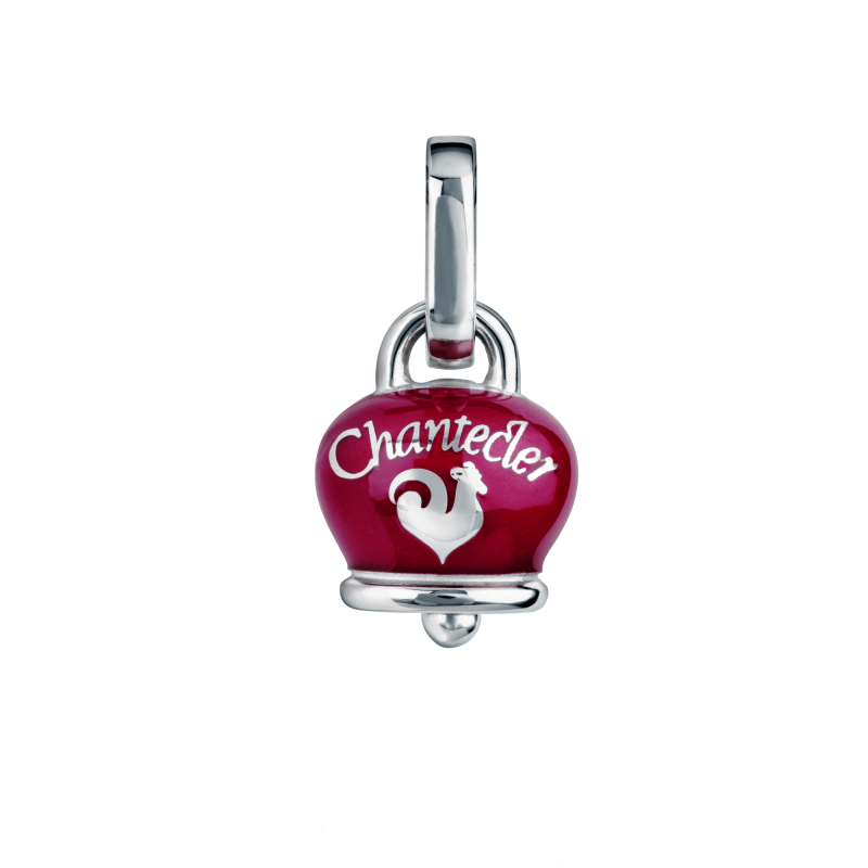 Ciondolo Campanella Chantecler smalto cuori lucchetto Micro