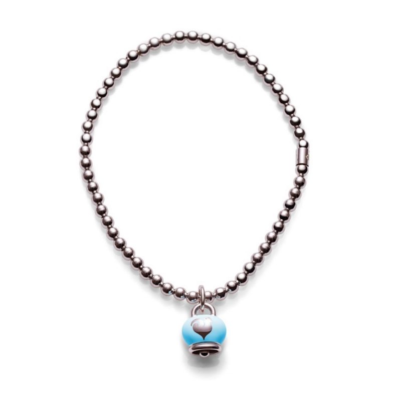 BRACCIALE ELASTICO CIONDOLO CAMPANELLA TURCHESE CHANTECLER