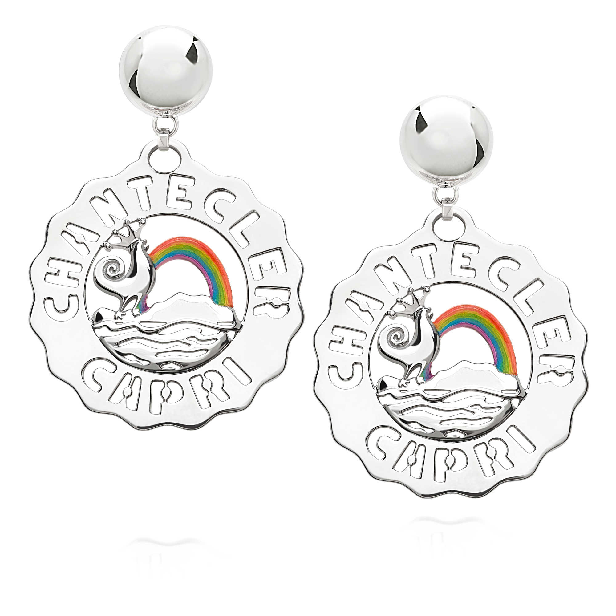 orecchini logo arcobaleno chantecler 40180