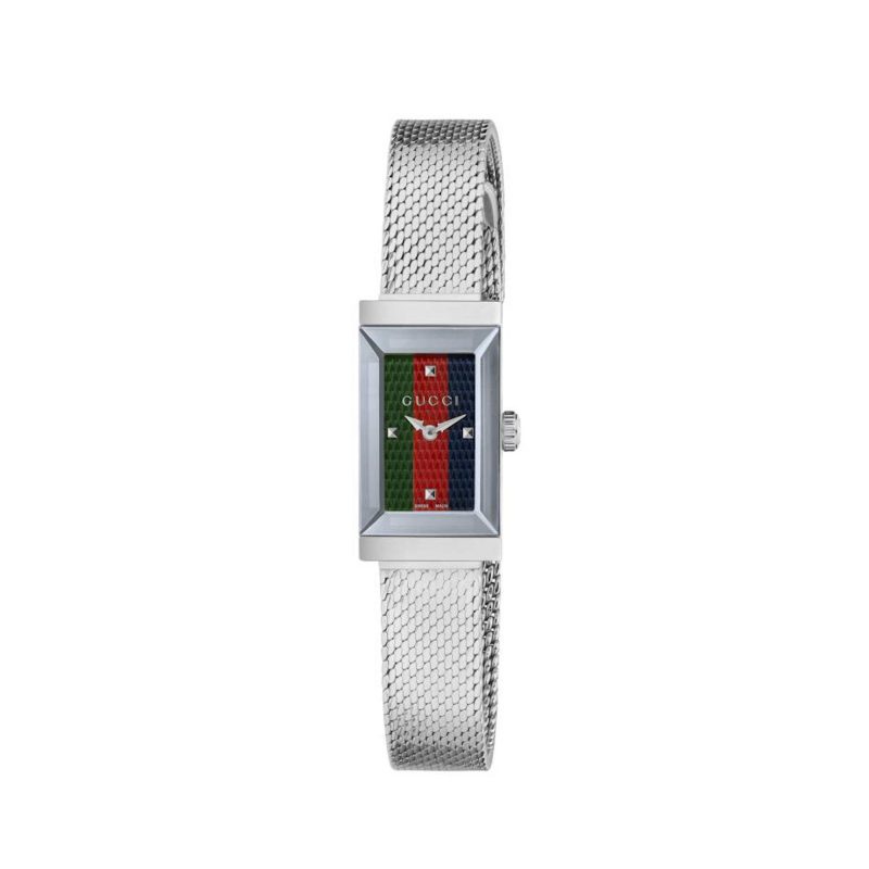 Orologio Gucci G-FRAME 14 X 25 MM ACCIAIO watch steel