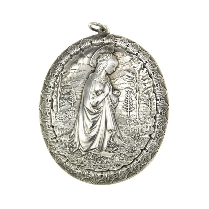 Buccellati MEDAGLIONE MADONNA DEL LIPPI ARGENTO OXMSBEL00 SILVER MEDAL VIRGIN SCONTO DISCOUNT