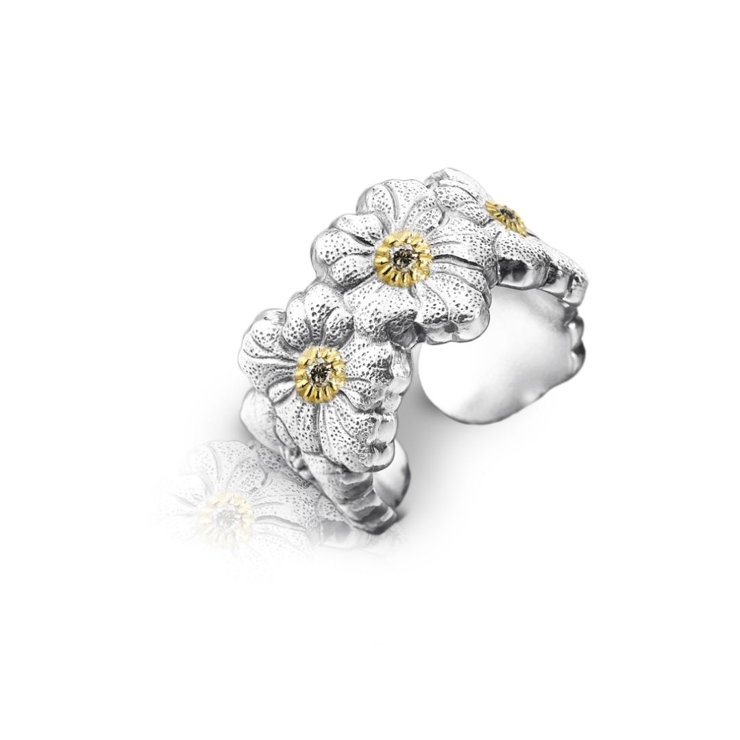 Eternelle Gardenia Buccellati Blossom diamanti brown diamond discount sconto