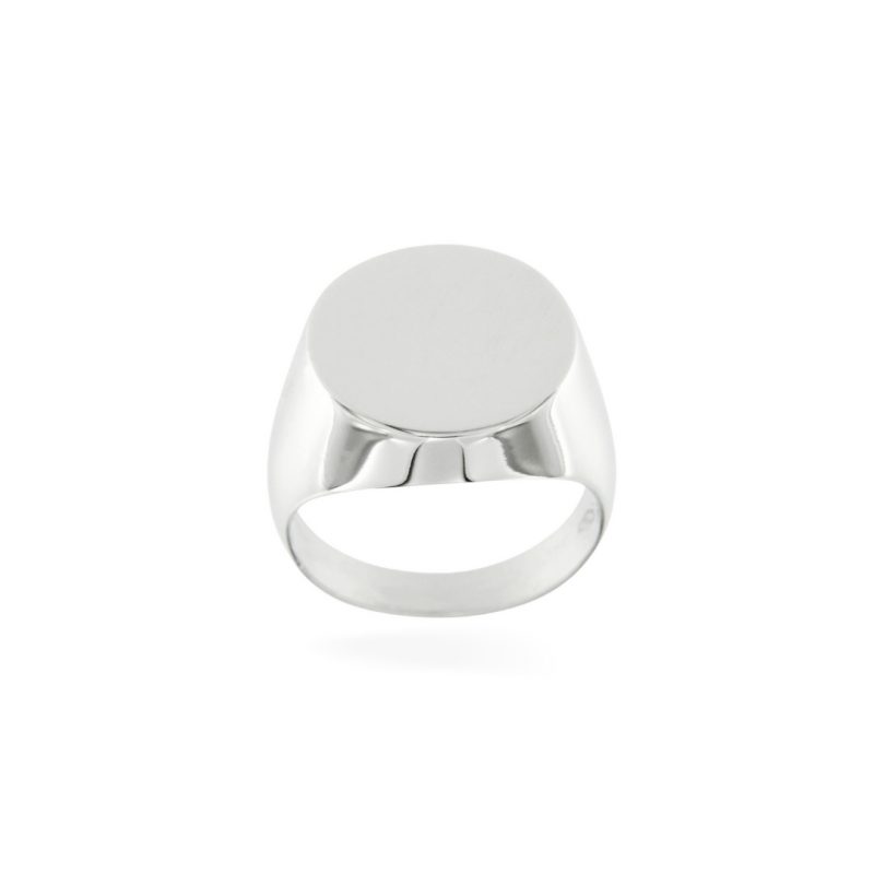 anello mignolo oro bianco timbro pinki ring chevalier stamp sconto discount