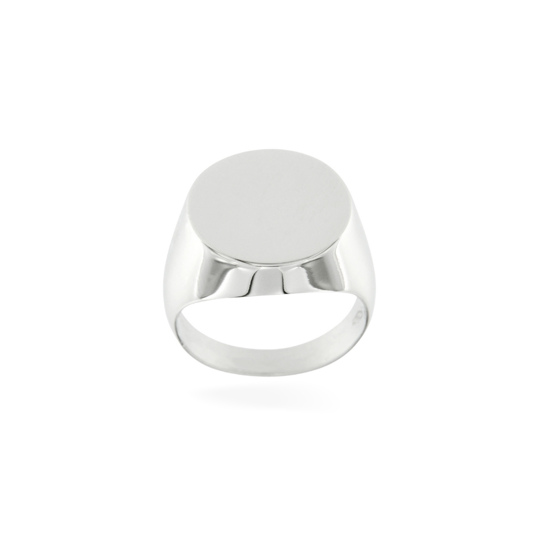  anello mignolo oro bianco timbro pinki ring chevalier stamp sconto discount