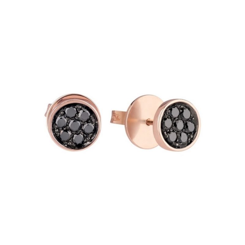 Chantecler Orecchini a lobo Paillettes earrings diamonds black sconto discount 41130