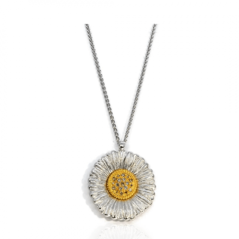 CIONDOLO BUCCELLATI DAISY PENDANT BROWN DIAMOND SCONTO DISCOUNT