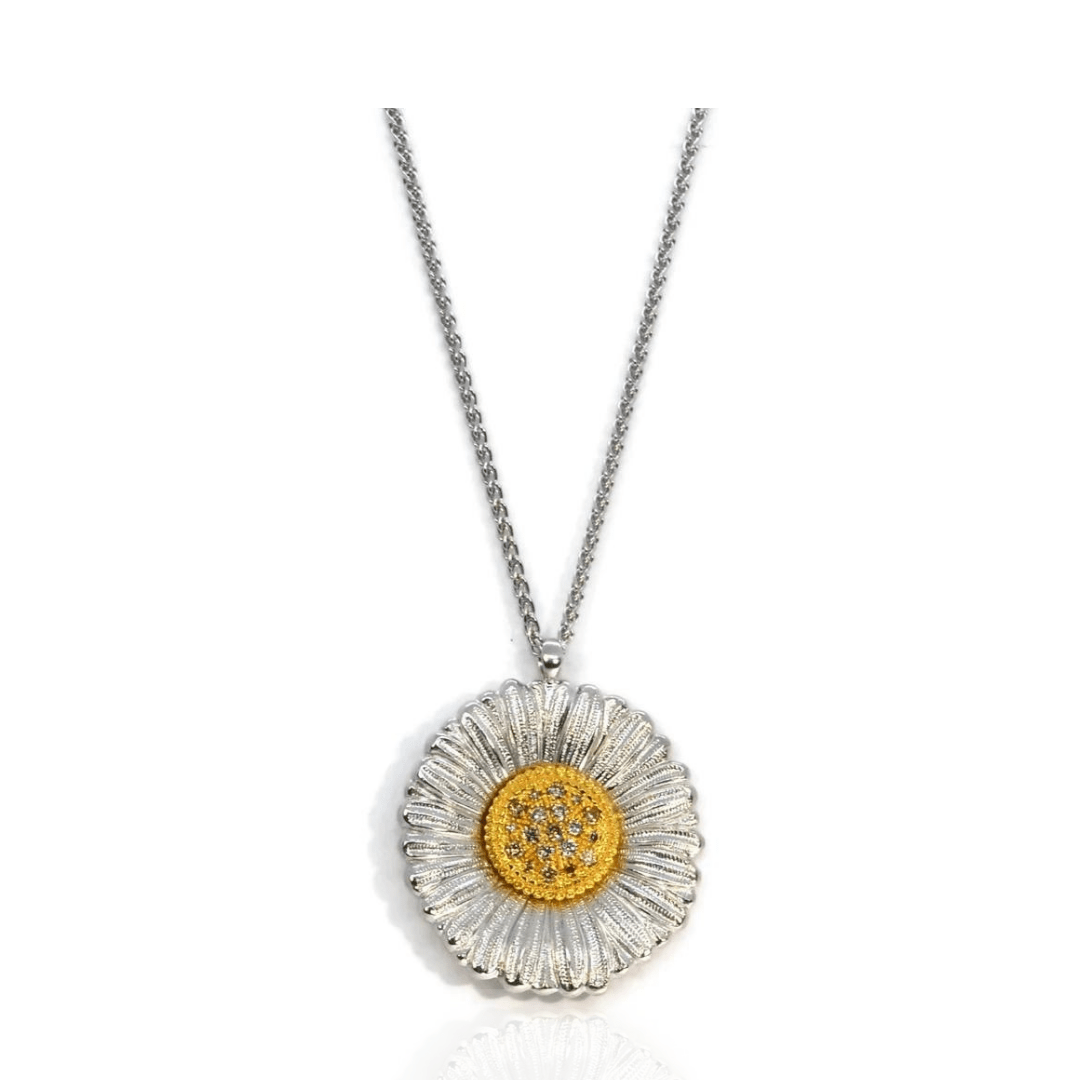 CIONDOLO BUCCELLATI DAISY PENDANT BROWN DIAMOND SCONTO DISCOUNT