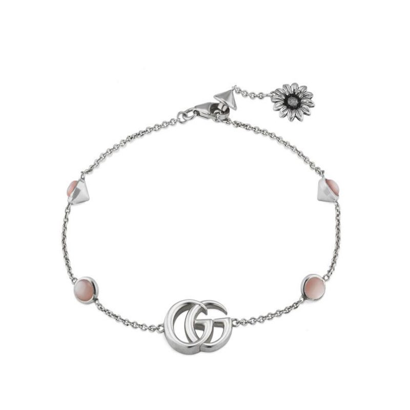 Gucci Bracciale Doppia G con fiore bracelet sconto discount