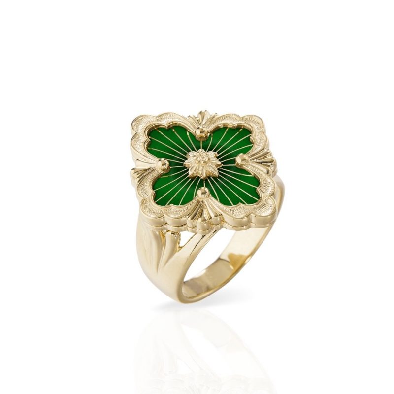 anello buccellati opera tulle ring green 017824 sconto discount