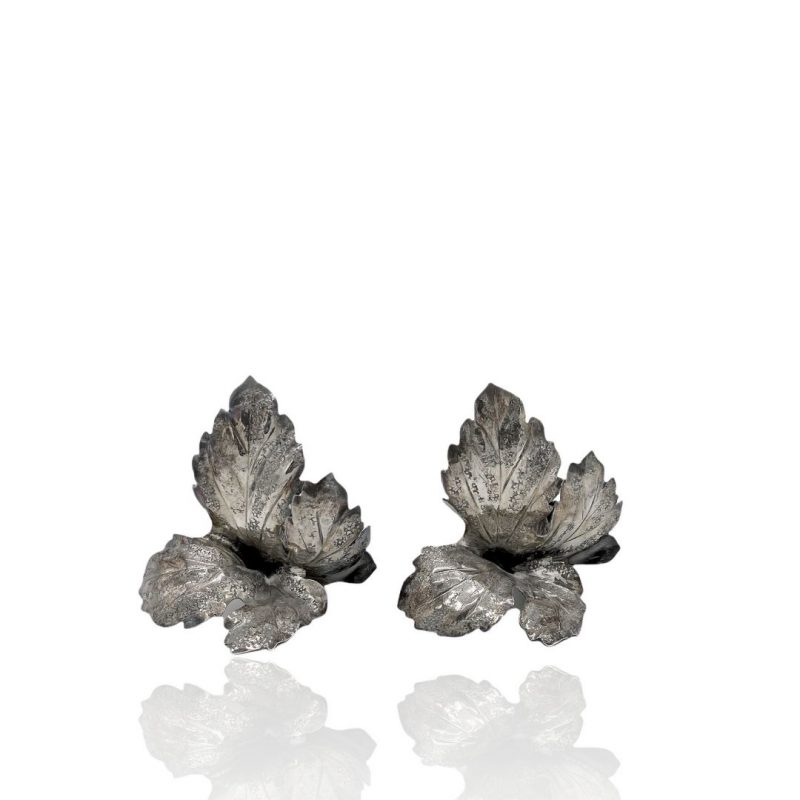 Coppia di candelieri Buccellati in argento 925 Couple of silver 925 Buccellati candlesticks