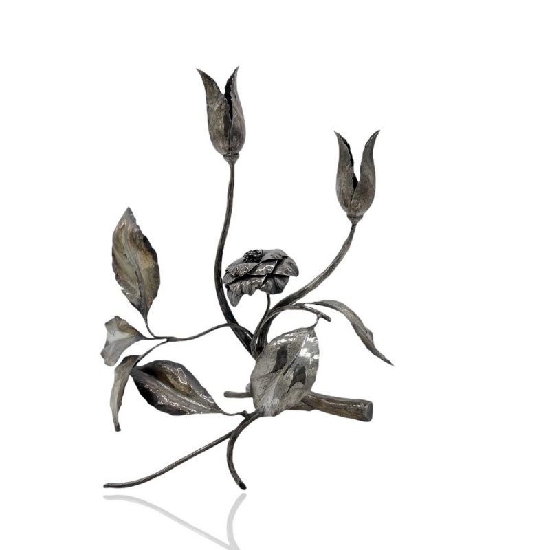 Fratelli Lisi candeliere 2 fiamme in argento 925