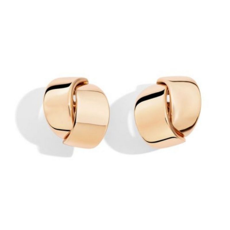 Vhernier Orecchini Abbraccio oro rosa rose gold embrace earrings sconto discount