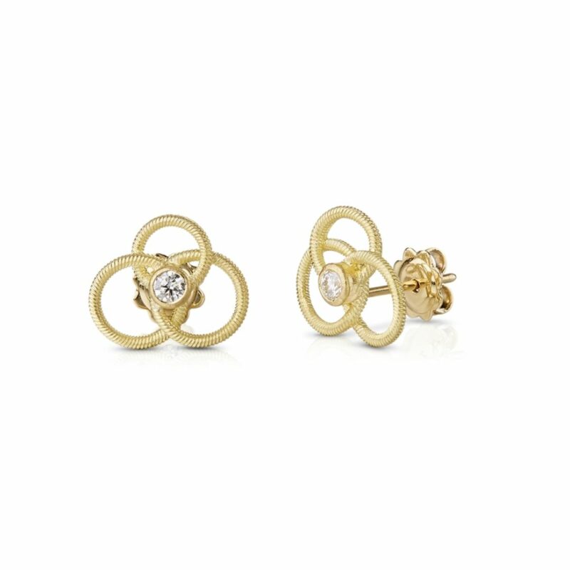 Buccellati Orecchini a Bottone Hawaii earrings diamond sconto discount