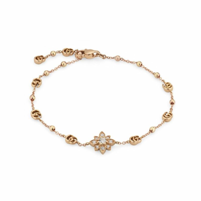 GUCCI BRACCIALE BRACELET FLORA SCONTO DISCOUNT 702389 J8540 5702
