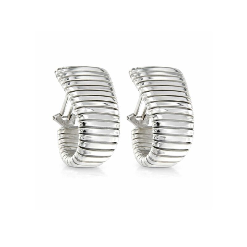 Orecchini Pendenti Ellissi Argento Degradè