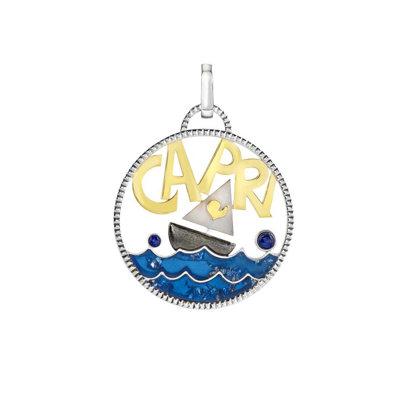 Ciondolo-chantecler-argento-bioresina-colori del mare-etvoila