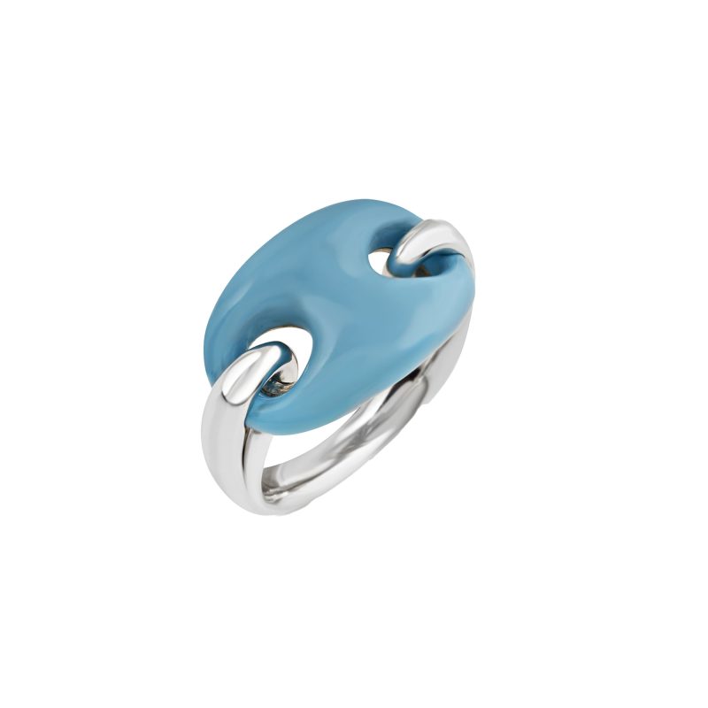 Anello-Chantecler- etvoila-argento- magliamarina-bioresina-turchese