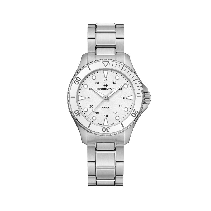 KHAKI NAVY SCUBA QUARTZ  QUADRANTE BIANCO 37 MM