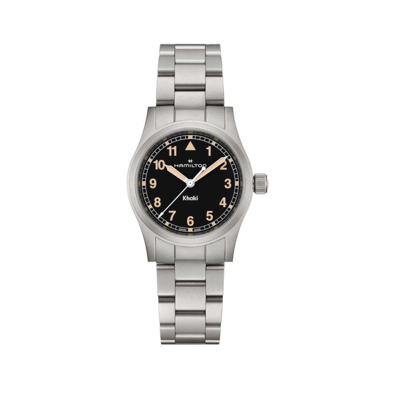 KHAKI FIELD QUARTZ 33 MM QUADRANTE NERO