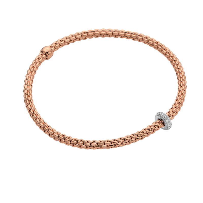 BRACCIALE FLEX'IT CON DIAMANTI ORO ROSA