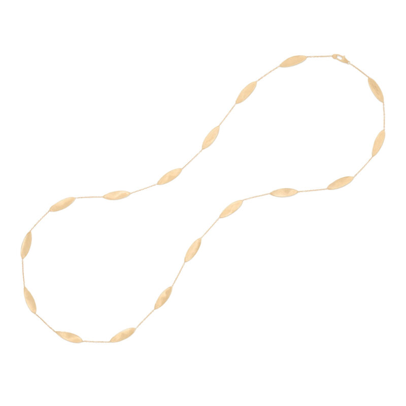 Sautoir Lunaria foglie d’oro ritorte