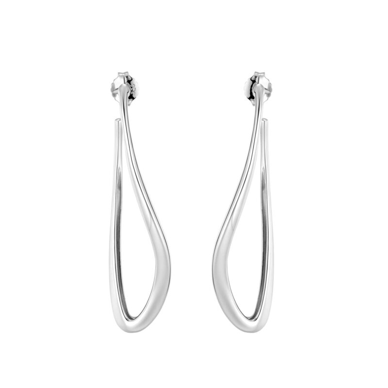 Orecchini Conversus Pendenti a cerchio argento