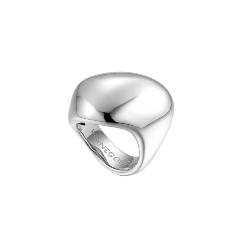 Anello Conversus a fascia larga argento