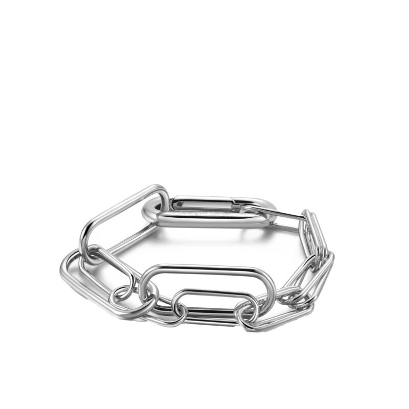 Bracciale Vinctum argento a catena doppia