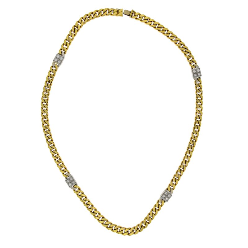COLLANA POMELLATO IN ORO GIALLO E BRILLANTI 44 CM