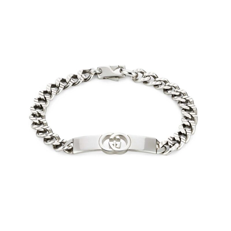 Bracciale a catena Gucci Interlocking Argento
