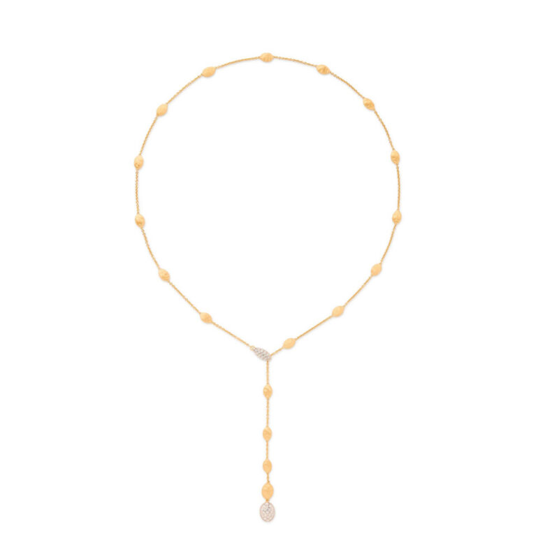 Collana Siviglia a Cravatta oro giallo e diamanti