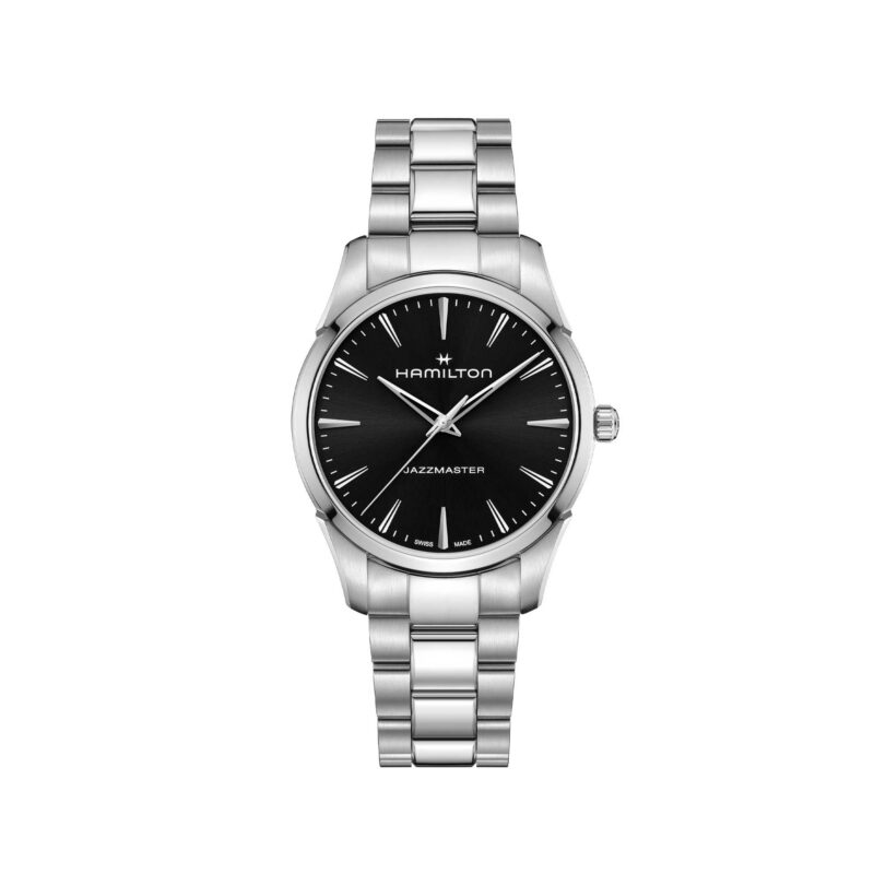 JAZZMASTER QUARTZ QUADRANTE NERO 40 MM