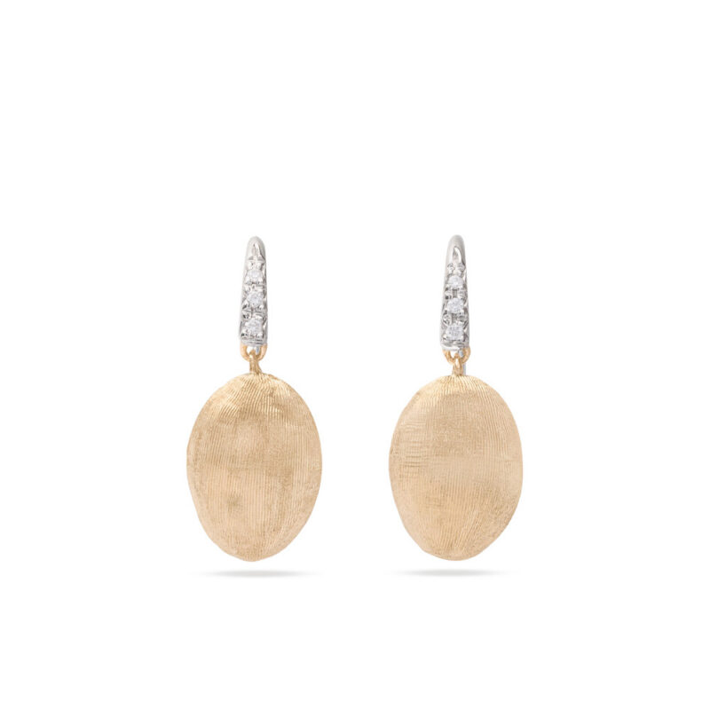 Orecchino Siviglia oro giallo con amo in diamanti